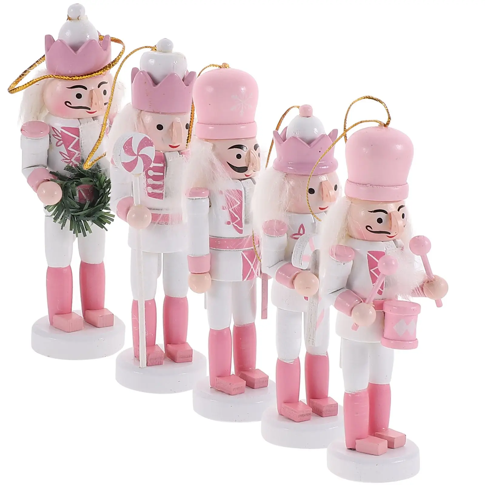 5 Pcs Christmas Decorations Desktop Nutcracker Xmas Table Ornament Household Hanging Wood Nutcrackers Craft
5 Pcs Christmas Decorations Desktop Nutcracker Xmas Table Ornament Household Hanging Wood Nutcrackers Craft
