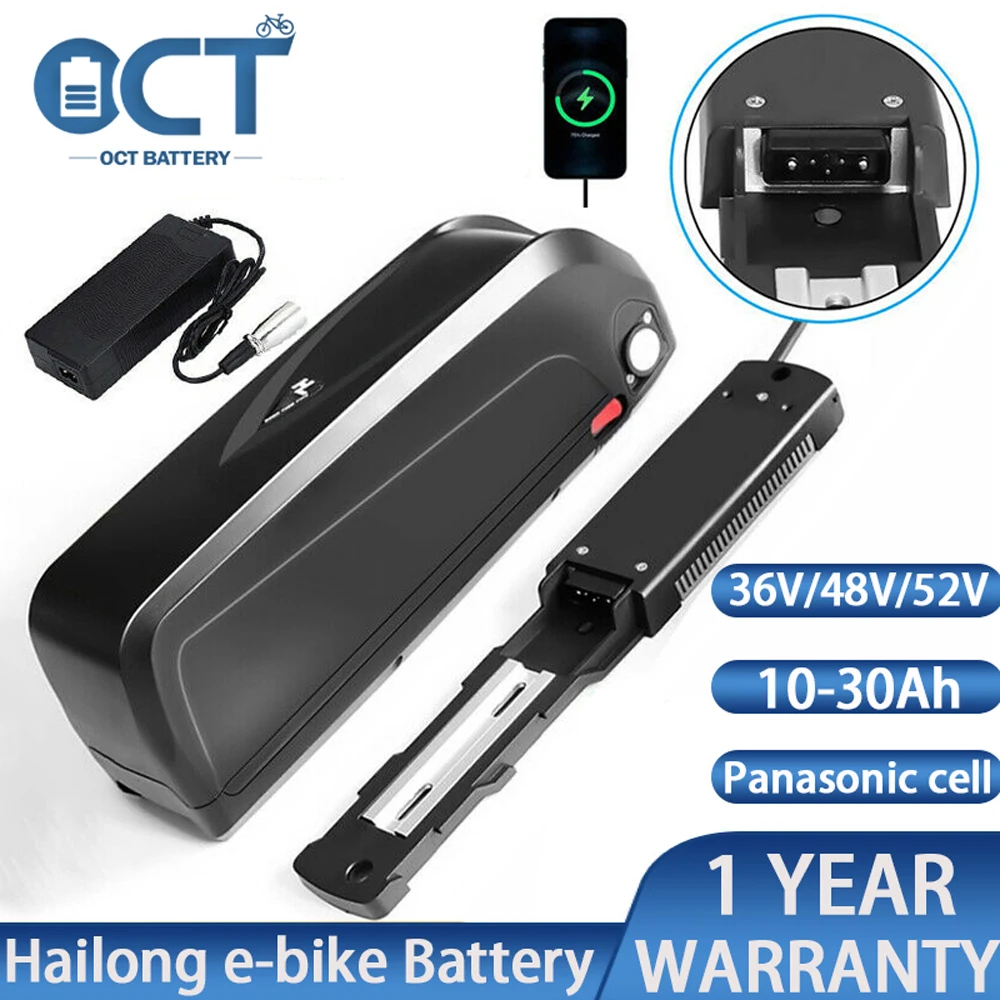 

Аккумуляторная батарея Hailong для электровелосипеда, литий-ионная батарея для электровелосипеда, 36 в 10 Ач 48 В 20 Ач 21 Ач 52 в 13 Ач Samsung LG 18650