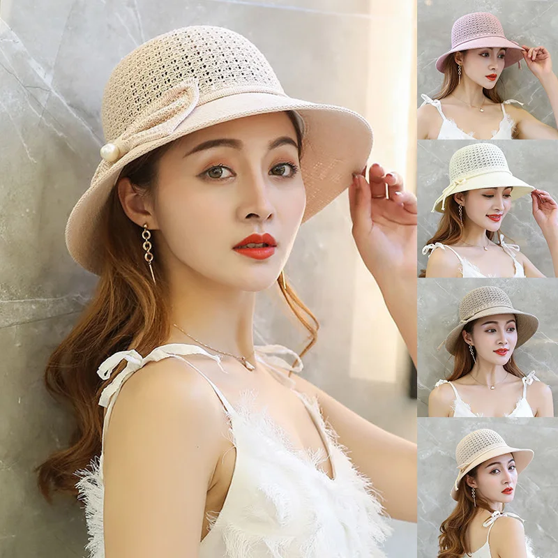 Foldable Fisherman Straw Bow Hat Women Sunscreen Sweet Summer Vacation Casual Holiday Women's Girls Fashion Bucket Beach Hat
Foldable Fisherman Straw Bow Hat Women Sunscreen Sweet Summer Vacation Casual Holiday Women's Girls Fashion Bucket Beach Hat