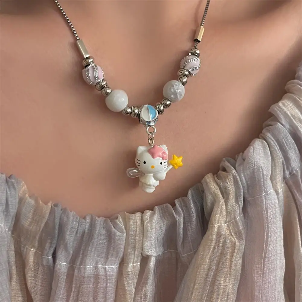 Мультяшное ювелирное изделие Hello Kitty из титановой стали креативный волшебный