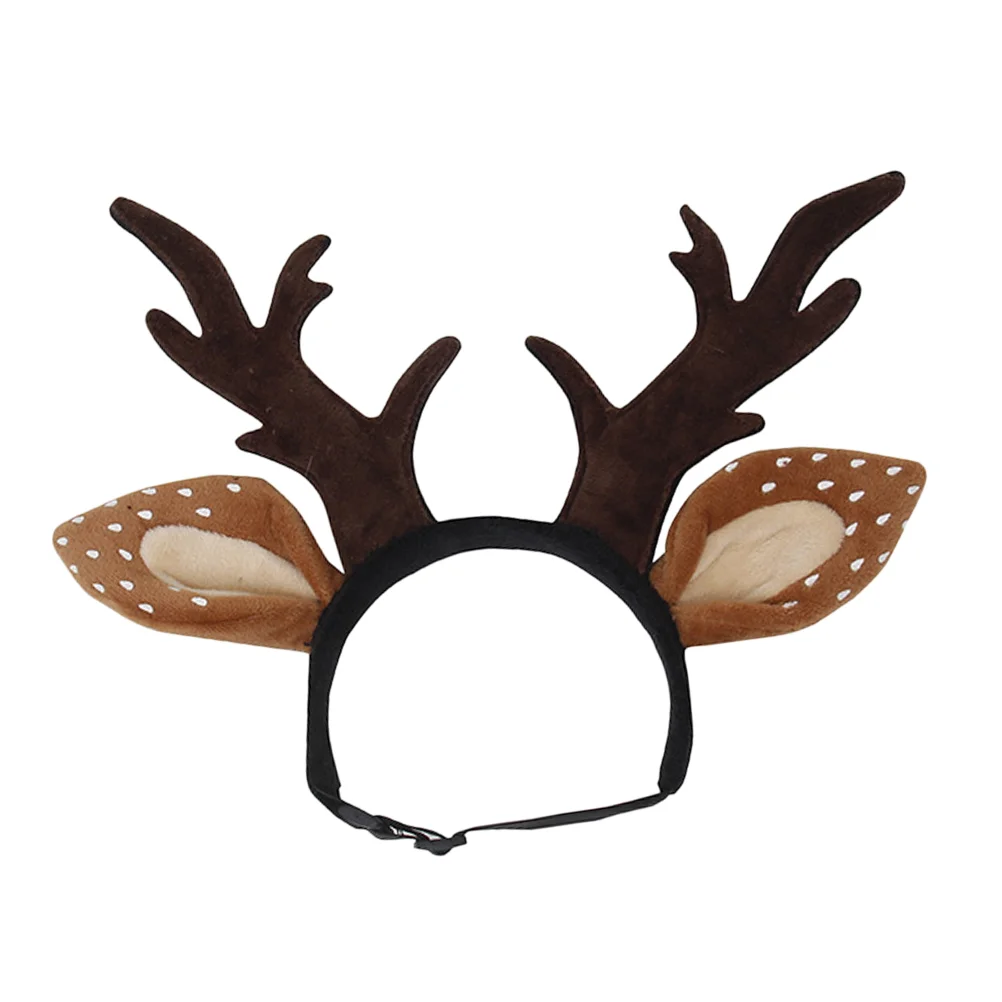 

Headband Christmas Cat Pet Antlers Dog Costume Reindeer Deer Head Antler Dogs Hat Holiday Outfit Costumes Ears Elk Headdress