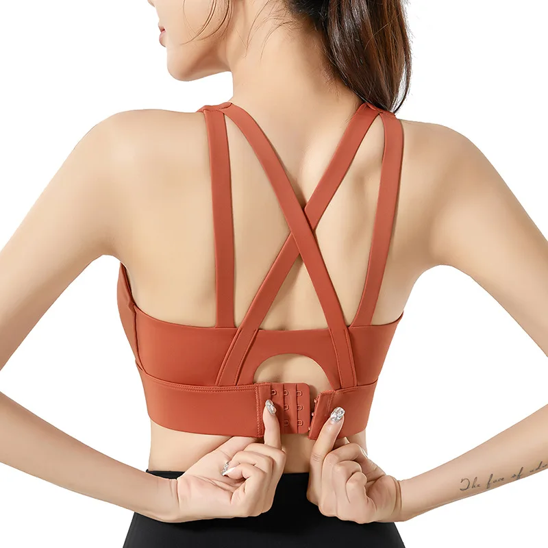 One-piece Fixed Cup Sports Underwear Shockproof Women's High-intensity Running Fitness Bra Wears Beautiful Back Yoga Vest
One-piece Fixed Cup Sports Underwear Shockproof Women's High-intensity Running Fitness Bra Wears Beautiful Back Yoga Vest