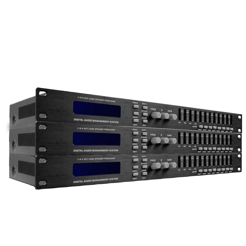 Sinbosen P-448 4 входа 8 выходных каналов звуковой процессор динамик dsp аудио процессор 
Sinbosen P-448 4 входа 8 выходных каналов звуковой процессор динамик dsp аудио процессор