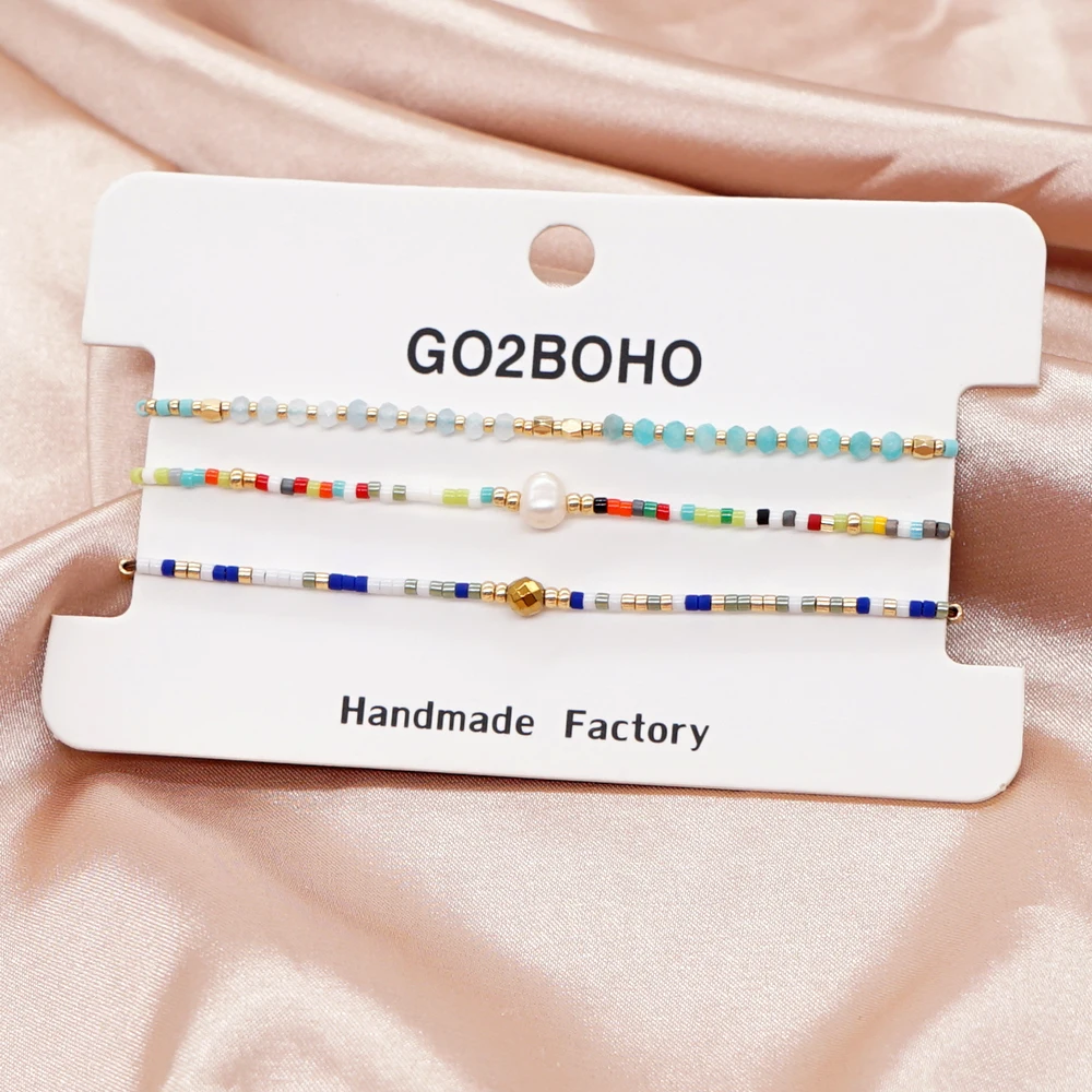 Go2BoHo 3pcs/lot Miyuki Beaded Bracelet Set Pearl Stone Jewelry 2022 Fashion Multicolor Seed Bead Bracelet for Women 2022
Go2BoHo 3pcs/lot Miyuki Beaded Bracelet Set Pearl Stone Jewelry 2022 Fashion Multicolor Seed Bead Bracelet for Women 2022