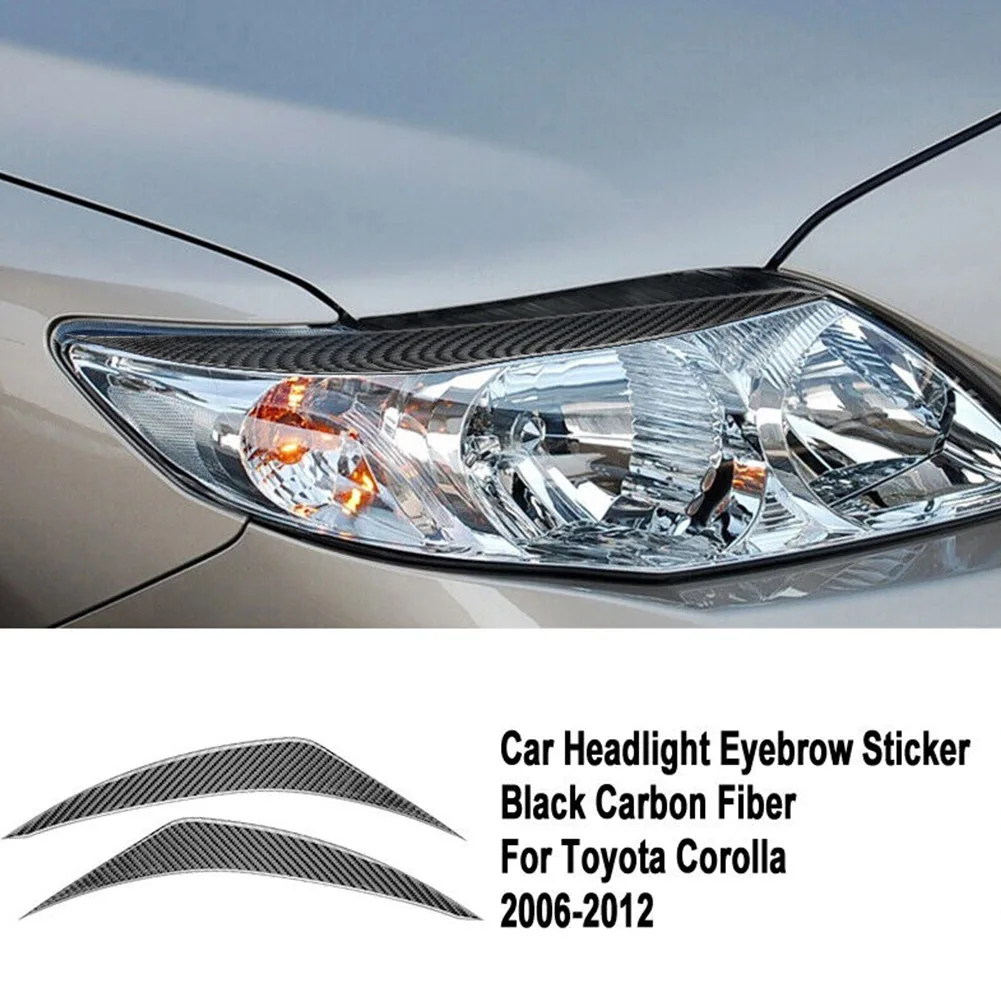 Eyebrows Eyelids Headlight Cover Trim Scratch-resistant Stickers 1 Pair Carbon Fiber For Toyota For Corolla 2006
Eyebrows Eyelids Headlight Cover Trim Scratch-resistant Stickers 1 Pair Carbon Fiber For Toyota For Corolla 2006