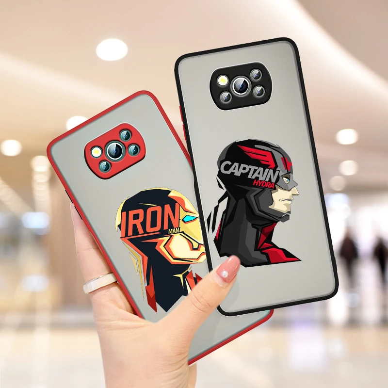 Marvel Hero Avengers For Xiaomi Poco X3 GT NFC M3 Mi 11 10 Ultra Pro Note10 Lite CC9E Frosted Translucent Phone Case
Marvel Hero Avengers For Xiaomi Poco X3 GT NFC M3 Mi 11 10 Ultra Pro Note10 Lite CC9E Frosted Translucent Phone Case