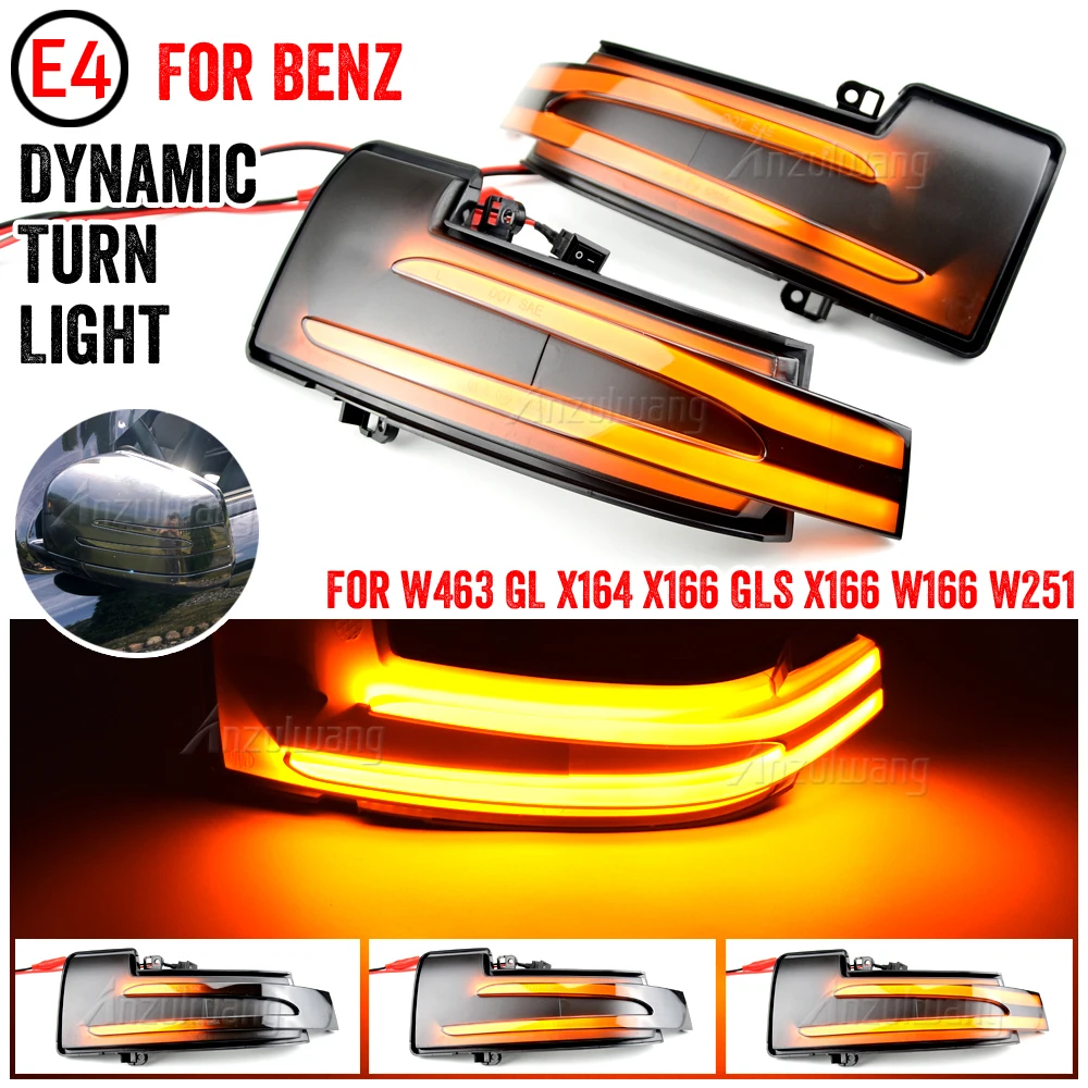 Car LED Dynamic Arrow Turn Signal Rearview Side Mirror Light For Mercedes Benz GL/M/R/G-Class SUV W463 X164 X166 W166 W251 V251
Car LED Dynamic Arrow Turn Signal Rearview Side Mirror Light For Mercedes Benz GL/M/R/G-Class SUV W463 X164 X166 W166 W251 V251