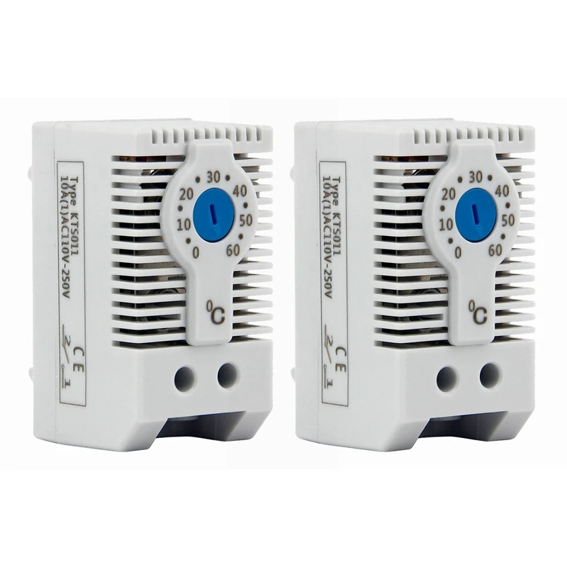 2X KTS011 NO Normally Open Adjustable Mechanical Temperature Controller Cabinet Thermostat Din Rail,Used For Cooling
2X KTS011 NO Normally Open Adjustable Mechanical Temperature Controller Cabinet Thermostat Din Rail,Used For Cooling