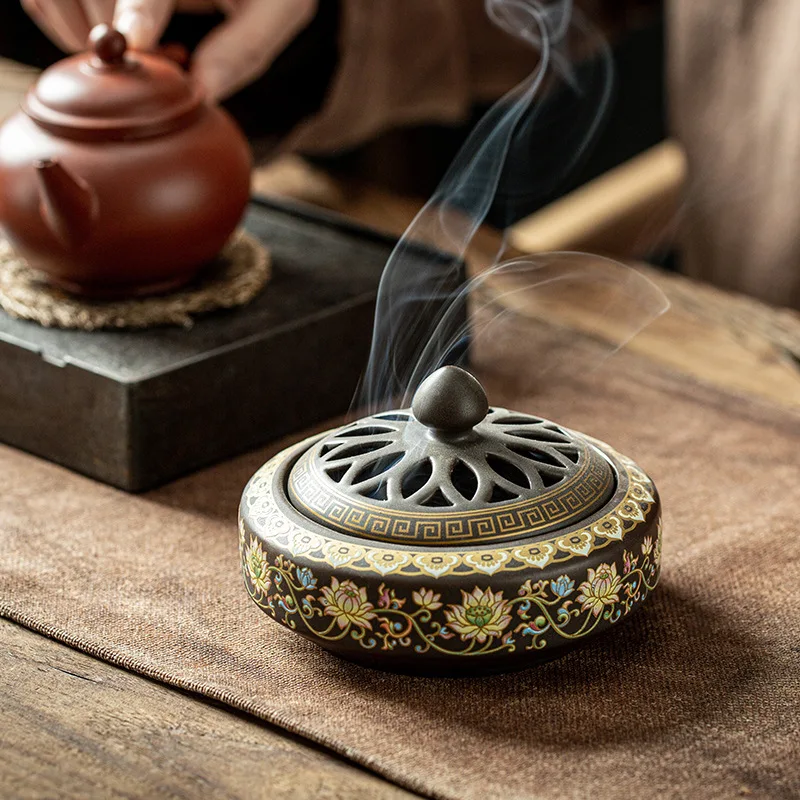 Ceramic Incense Burner Holder Coil Cones Stick Incense Buddhist Home Decor Tearoom Yoga Room Desktop Ornaments 8 Styles
Ceramic Incense Burner Holder Coil Cones Stick Incense Buddhist Home Decor Tearoom Yoga Room Desktop Ornaments 8 Styles