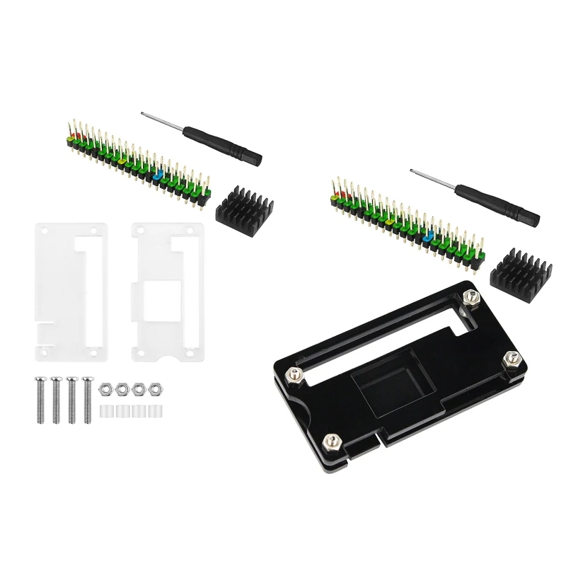 2022 New Acrylic Case + 40Pin Header Passive Cooling Enclouse for Raspberry Pi Zero W 1.3
2022 New Acrylic Case + 40Pin Header Passive Cooling Enclouse for Raspberry Pi Zero W 1.3