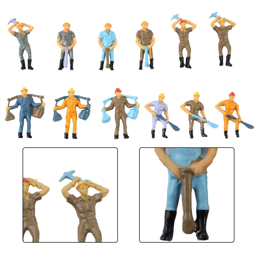 12pcs/lot 1:48 O Scale Model Railway Worker Toys Miniature Figures Architectural Train Landscape People Layout
12pcs/lot 1:48 O Scale Model Railway Worker Toys Miniature Figures Architectural Train Landscape People Layout