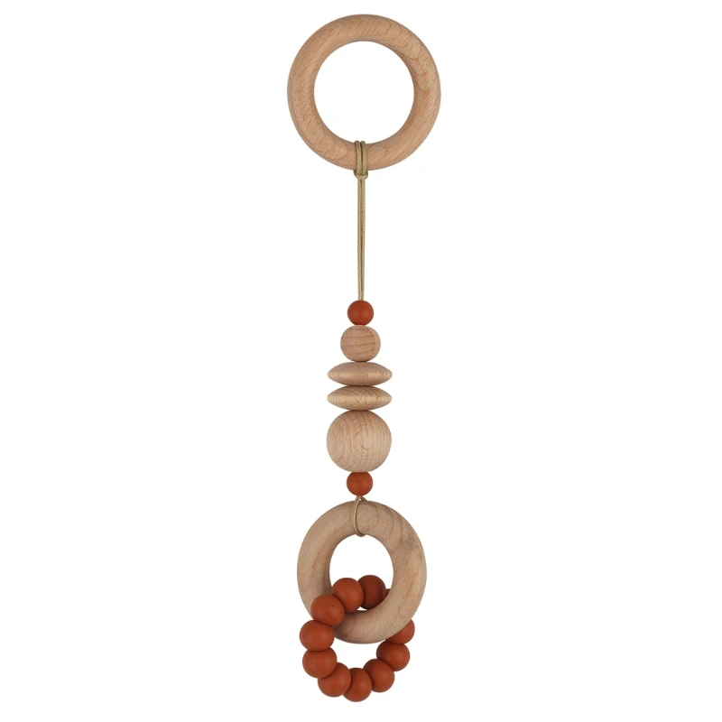 57EE Baby Gym Frame Pendant Wooden Ring Teether Stroller Rattle Infants Newborn Teething Nursing Molar Toys Shower Gifts
57EE Baby Gym Frame Pendant Wooden Ring Teether Stroller Rattle Infants Newborn Teething Nursing Molar Toys Shower Gifts