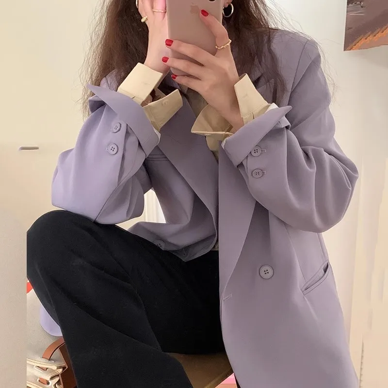 Women Solid OL Blazers Harajuku Vintage Korean Loose Suits Jackets Female Autumn Single Breasted Autumn Style Outerwear C009
Women Solid OL Blazers Harajuku Vintage Korean Loose Suits Jackets Female Autumn Single Breasted Autumn Style Outerwear C009