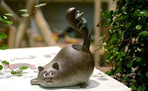 Amusing Mini Funny Fat Cat with Mouse Statue Figurine Ornament Home Garden Lawn Decor for Bookshelf Flowerpot
Amusing Mini Funny Fat Cat with Mouse Statue Figurine Ornament Home Garden Lawn Decor for Bookshelf Flowerpot