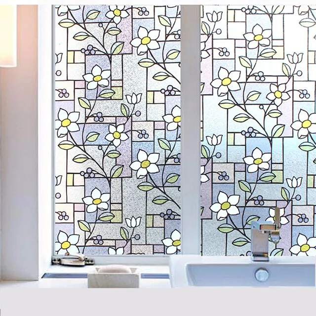 White Flower Privacy Protection No Glue Frosted Glass Waterproof PVC Window Sticker Glass Film for Home Decor
White Flower Privacy Protection No Glue Frosted Glass Waterproof PVC Window Sticker Glass Film for Home Decor