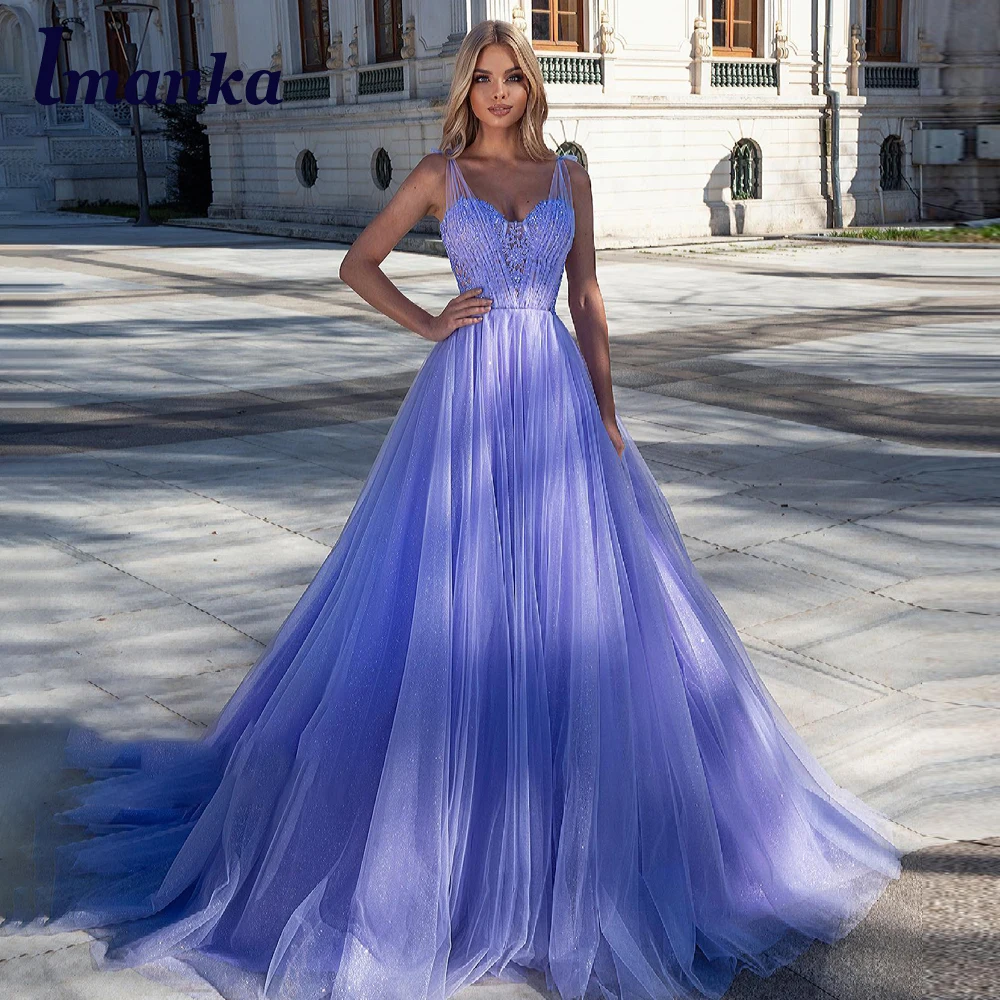 IMANKA Sweetheart Lace Up Court Train Evening Dresses For Wedding Classic A-LINE Sleeveless Appliques Robes De Soiré Customised
IMANKA Sweetheart Lace Up Court Train Evening Dresses For Wedding Classic A-LINE Sleeveless Appliques Robes De Soiré Customised