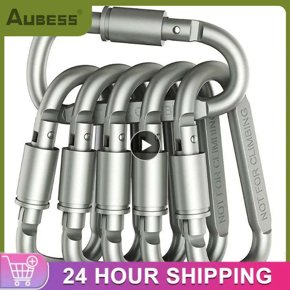 1~5PCS Camping Climbing Equipment Aluminum alloy Survival D-ring Locking Carabiner Clip Set Screw Lock Hanging Hook Buckle
1~5PCS Camping Climbing Equipment Aluminum alloy Survival D-ring Locking Carabiner Clip Set Screw Lock Hanging Hook Buckle