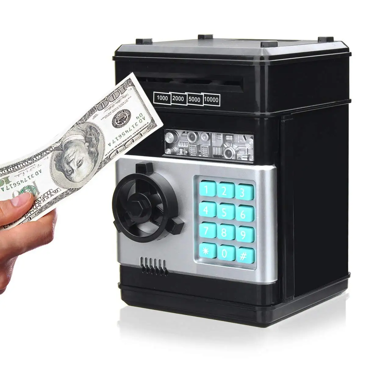 Electronic Piggy Bank Safe Box Money Boxes For Kid Digital Coins Cash Saving Safe Deposit Mini ATM Machine Children's Gifts
Electronic Piggy Bank Safe Box Money Boxes For Kid Digital Coins Cash Saving Safe Deposit Mini ATM Machine Children's Gifts