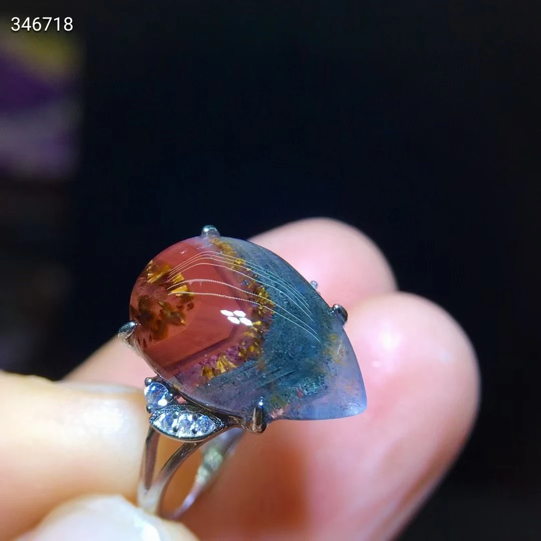 Natural Auralite 23 Cacoxenite Adjustable Ring Purple Canada Rutilated 15.8/10.6mm 925 Sterling Silver AAAAAA
Natural Auralite 23 Cacoxenite Adjustable Ring Purple Canada Rutilated 15.8/10.6mm 925 Sterling Silver AAAAAA