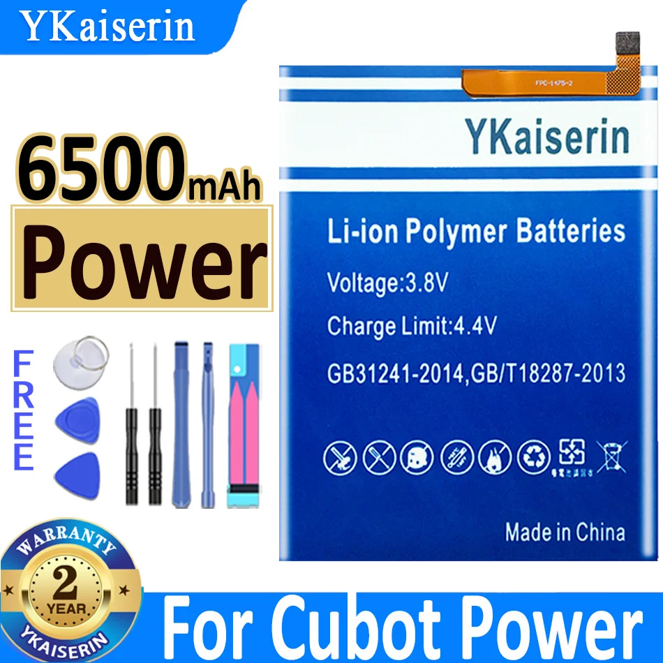 6500mAh YKaiserin Battery Top capacity 100% New Battery for Cubot Power Batteries + free gfit Bateria
6500mAh YKaiserin Battery Top capacity 100% New Battery for Cubot Power Batteries + free gfit Bateria