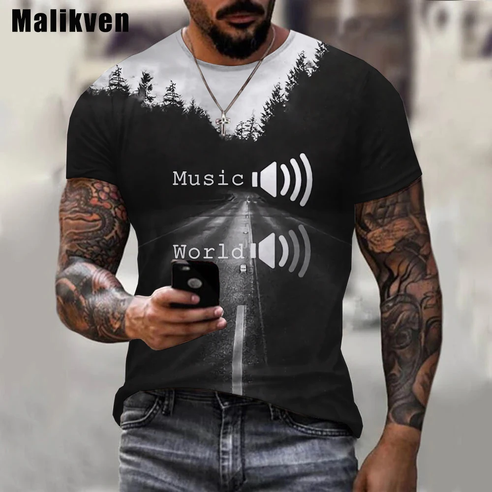 Новинка, Мужская 3d футболка, модная 3d футболка с надписью «Music On World Off», повседневные Большие размеры, футболки с коротким рукавом Tops
Новинка, Мужская 3d футболка, модная 3d футболка с надписью «Music On World Off», повседневные Большие размеры, футболки с коротким рукавом Tops