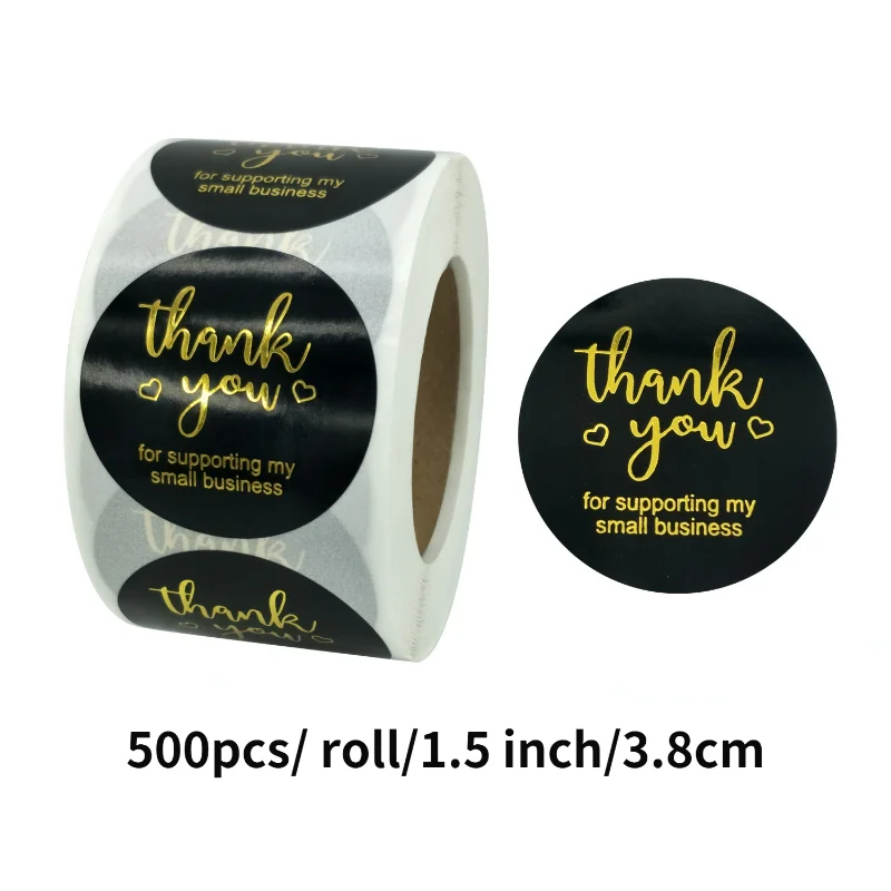 500pcs/roll/3.8cm Thank You Stickers Thank you for Supporting My Business Label Stickers For Packaging Box Stationary Decoration
500pcs/roll/3.8cm Thank You Stickers Thank you for Supporting My Business Label Stickers For Packaging Box Stationary Decoration