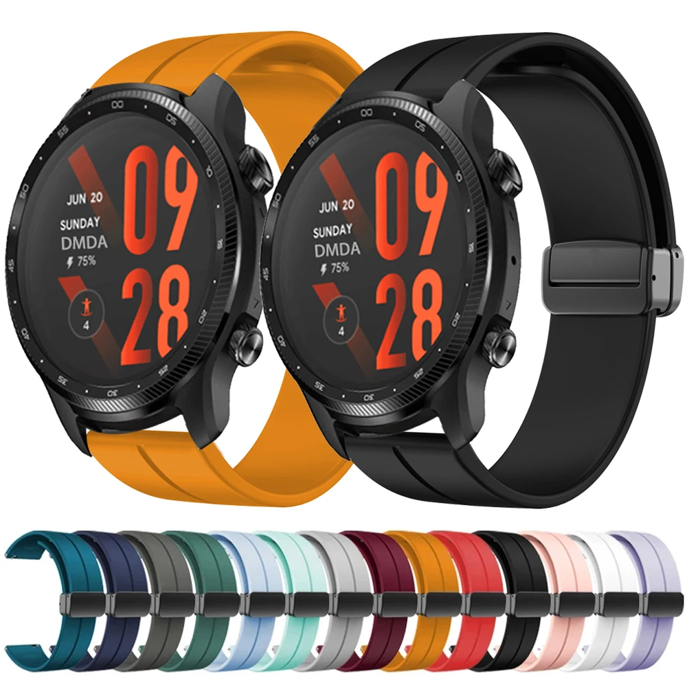 Magnetic Buckle Band For TicWatch Pro 3 Ultra GPS/LTE Silicone Strap For TicWatch E3 /GTX/GTH/E2 Watchband Bracelet Accessories
Magnetic Buckle Band For TicWatch Pro 3 Ultra GPS/LTE Silicone Strap For TicWatch E3 /GTX/GTH/E2 Watchband Bracelet Accessories