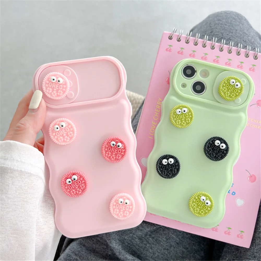 3D Funny Cookies Push Window Slide Camera Protector Phone Case For iPhone 14 Pro 11 12Pro 13 13Pro Max Silicone TPU Funda Covers
3D Funny Cookies Push Window Slide Camera Protector Phone Case For iPhone 14 Pro 11 12Pro 13 13Pro Max Silicone TPU Funda Covers