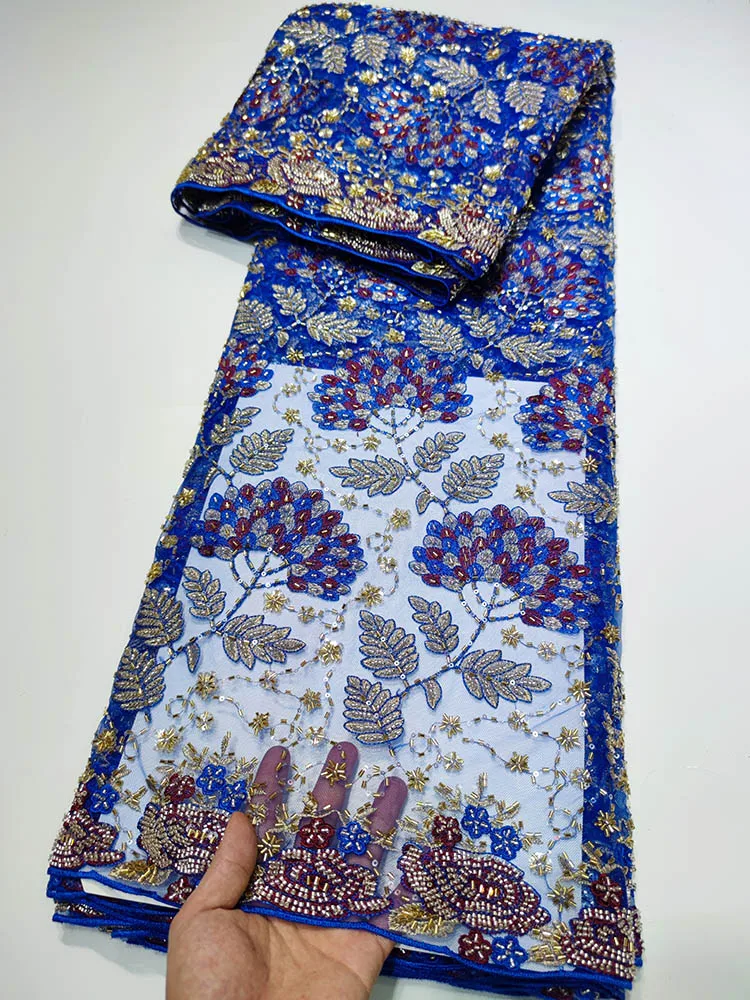 Blue High Quality Nigerian Lace Fabrics 2022 With Tube Beads Sequins African French Net Lace Fabric Embroidered Tulle Mesh Lace
Blue High Quality Nigerian Lace Fabrics 2022 With Tube Beads Sequins African French Net Lace Fabric Embroidered Tulle Mesh Lace
