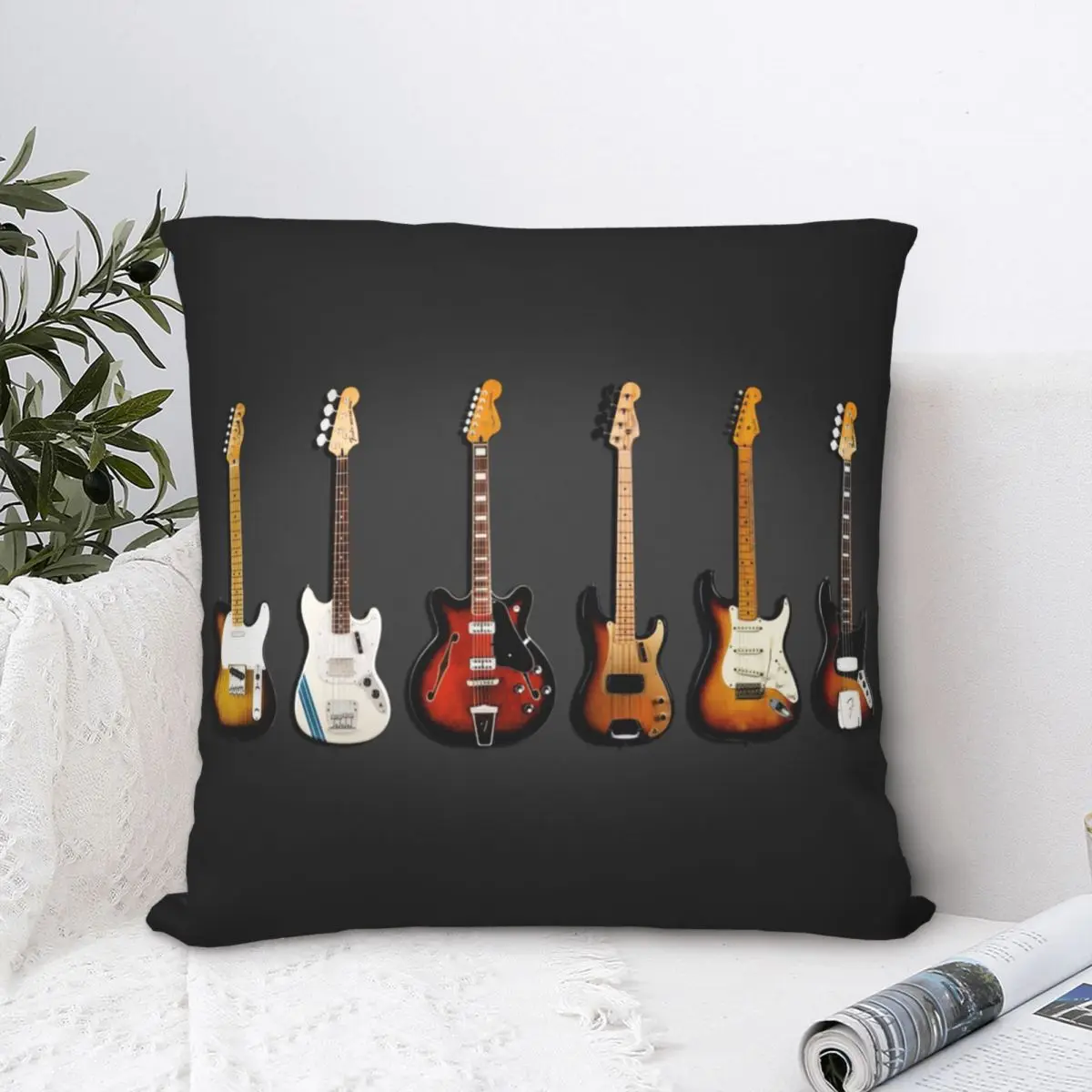 The Classic Guitar Collection Throw Pillow Polyester Home Decor Pillow Case Home Cushion Cover 45*45cm 
The Classic Guitar Collection Throw Pillow Polyester Home Decor Pillow Case Home Cushion Cover 45*45cm