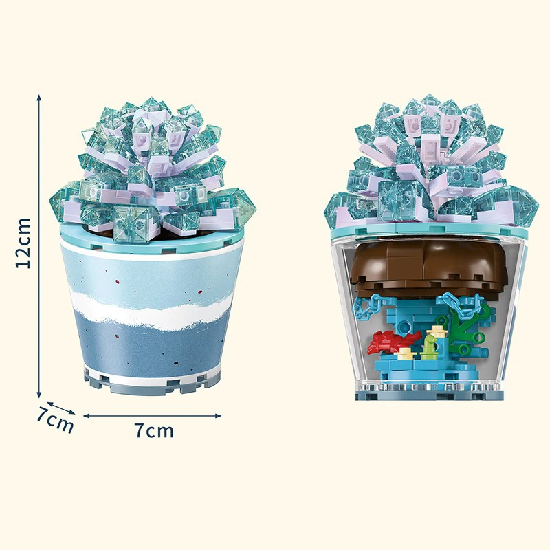 Plant Building Block Kit,Bonsai Model Creative DIY Simulation Succulent Flower Botanical Building Brick Toys for Home Decoration
Plant Building Block Kit,Bonsai Model Creative DIY Simulation Succulent Flower Botanical Building Brick Toys for Home Decoration