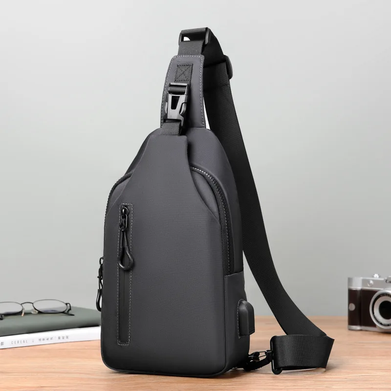 Chest Bag Men's Simple Solid Color Messenger Bag Sports Outdoor Mobile Phone Chest Bag
Chest Bag Men's Simple Solid Color Messenger Bag Sports Outdoor Mobile Phone Chest Bag