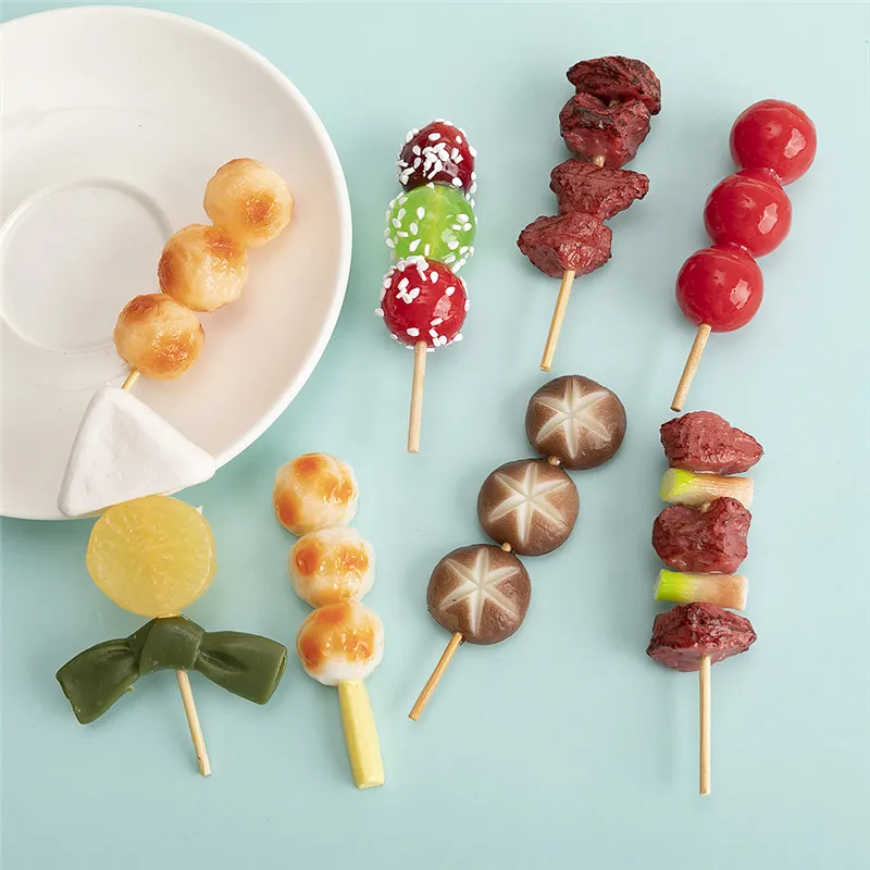 5pcs/lot Mixed Simulation BBQ Skewers Resin Cabochon Accessories DIY Simulation Food Pendant Keyring
5pcs/lot Mixed Simulation BBQ Skewers Resin Cabochon Accessories DIY Simulation Food Pendant Keyring
