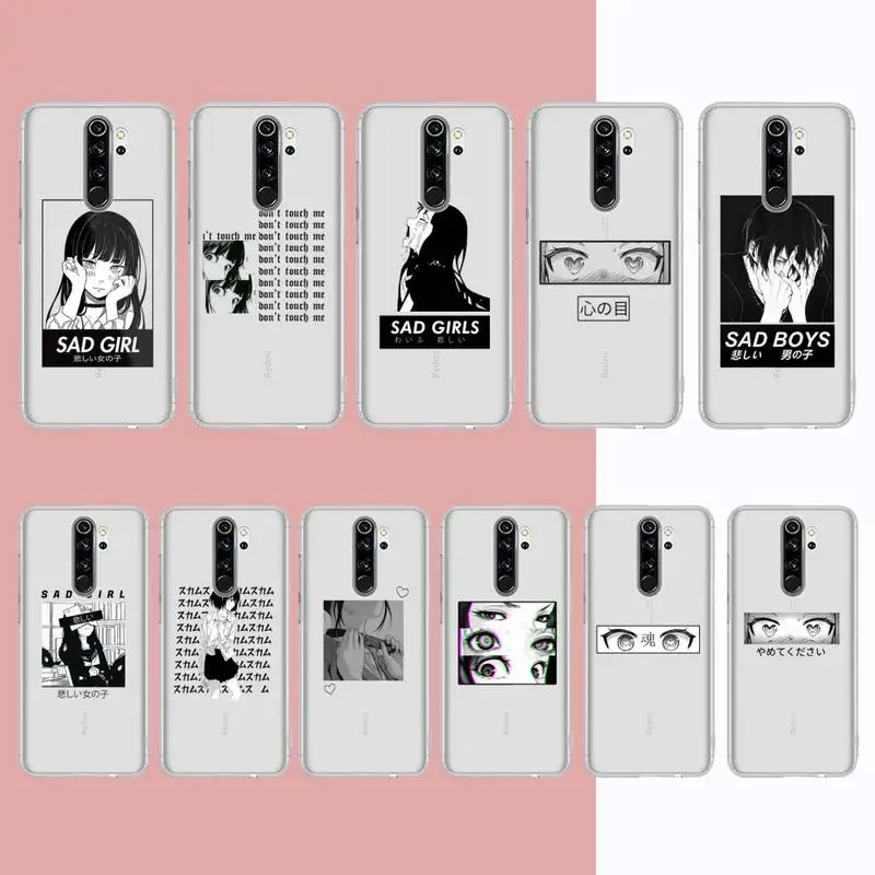 MaiYaCa Sad Japanese Anime Phone Case for Samsung A51 A52 A71 A12 for Redmi 7 9 9A for Huawei Honor8X 10i Clear Case
MaiYaCa Sad Japanese Anime Phone Case for Samsung A51 A52 A71 A12 for Redmi 7 9 9A for Huawei Honor8X 10i Clear Case