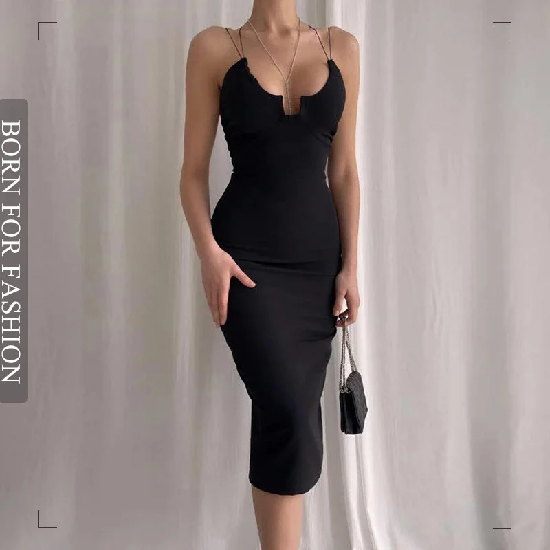 2022 Summer Low Chest Women's Clothing Straps Backless Recreational Sexy Elegant Hip Wrap Bodycon Cocktail Party Slim Dress
2022 Summer Low Chest Women's Clothing Straps Backless Recreational Sexy Elegant Hip Wrap Bodycon Cocktail Party Slim Dress