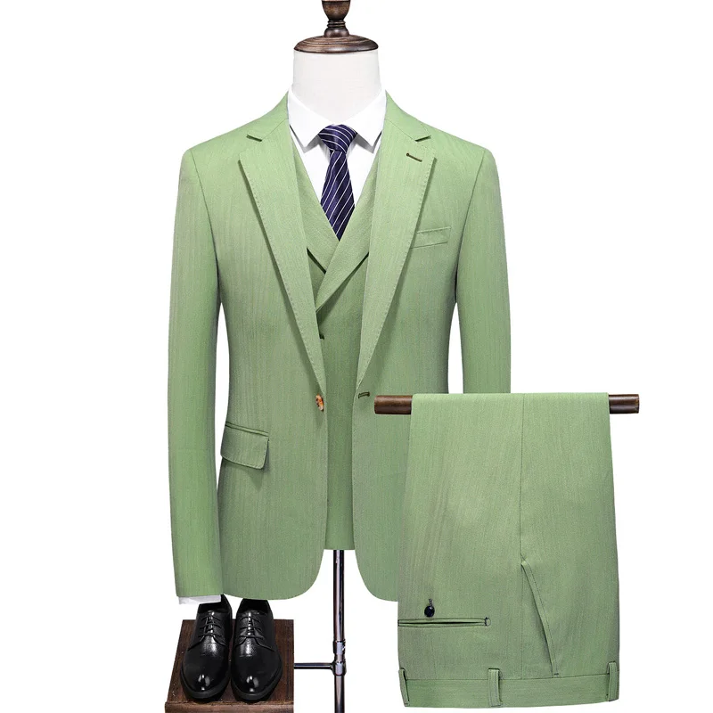5XL ( Jacket + Vest + Pants) Luxury High-end Brand Boutique Fashion Mens Formal Business Suit 3pce Set Green Groom Wedding Dress
5XL ( Jacket + Vest + Pants) Luxury High-end Brand Boutique Fashion Mens Formal Business Suit 3pce Set Green Groom Wedding Dress
