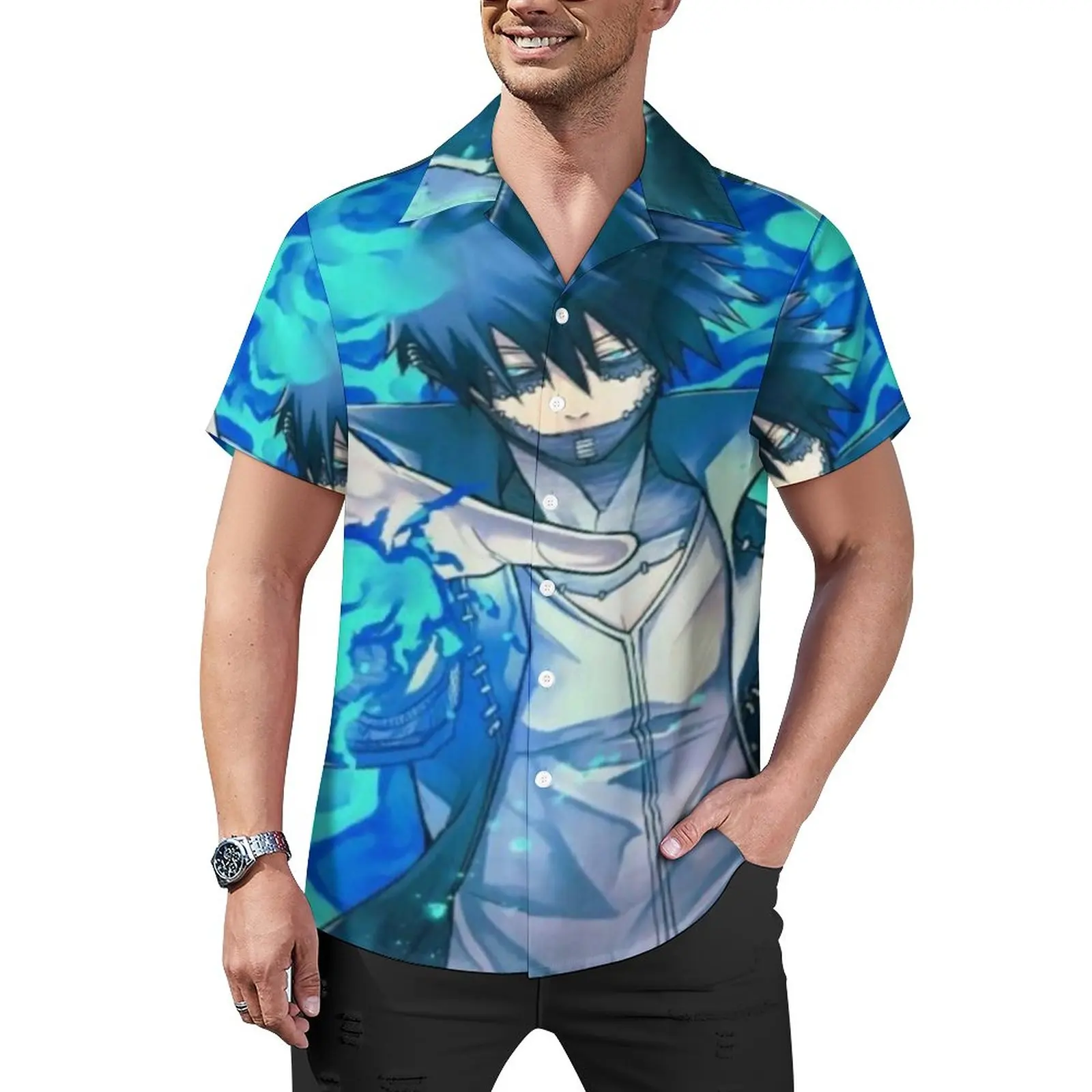 My Hero Academia Loose Shirt Men Beach Anime Dabi Print Casual Shirts Hawaii Graphic Short-Sleeved Vintage Oversized Blouses
My Hero Academia Loose Shirt Men Beach Anime Dabi Print Casual Shirts Hawaii Graphic Short-Sleeved Vintage Oversized Blouses
