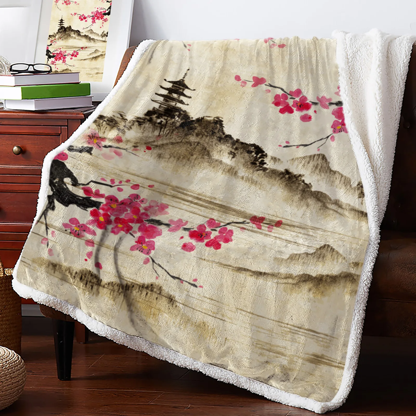 Флисовое одеяло в китайском стиле с рисунком цветов, ландшафта, детское одеяло, домашние кашемировые одеяла для кровати
Флисовое одеяло в китайском стиле с рисунком цветов, ландшафта, детское одеяло, домашние кашемировые одеяла для кровати