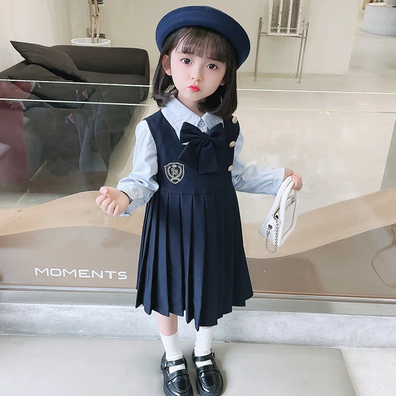 Children's Clothing Spring Autumn Girls Preppy Style Pleated Dress Vest Two-piece Kids Long Sleeves Suit Girls School Uniform
Children's Clothing Spring Autumn Girls Preppy Style Pleated Dress Vest Two-piece Kids Long Sleeves Suit Girls School Uniform