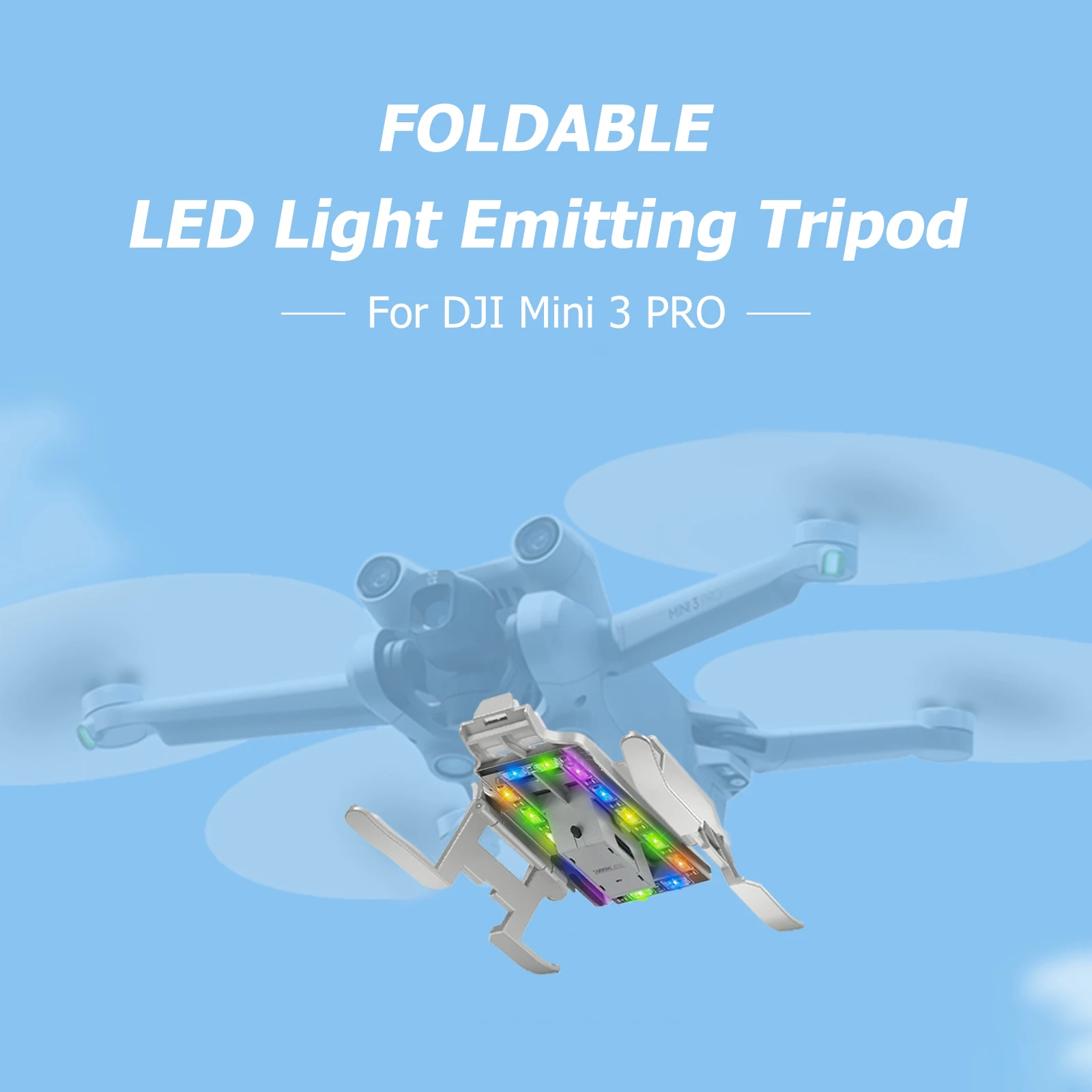 STARTRC LED Light Foldable Landing Gear Stand Skid Kits Leg Support Protector Tripod Skid Drone Accessories for DJI Mini 3 Pro
STARTRC LED Light Foldable Landing Gear Stand Skid Kits Leg Support Protector Tripod Skid Drone Accessories for DJI Mini 3 Pro