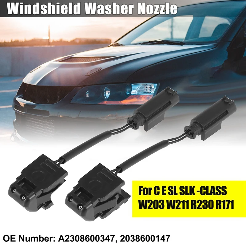 Left & Right Windshield Washer Sprayer Nozzle Jet 2308600347 For Mercedes-Benz C E SL SLK -CLASS W203 W211 R230 R171
Left & Right Windshield Washer Sprayer Nozzle Jet 2308600347 For Mercedes-Benz C E SL SLK -CLASS W203 W211 R230 R171