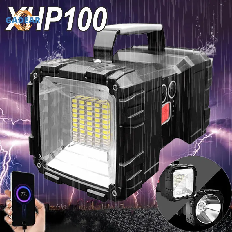 Super Bright Dual Probe Searchlight XHP70.2 LED Lantern USB Rechargeable Handheld Flashlight Work Spotlight Floodlight Camping
Super Bright Dual Probe Searchlight XHP70.2 LED Lantern USB Rechargeable Handheld Flashlight Work Spotlight Floodlight Camping