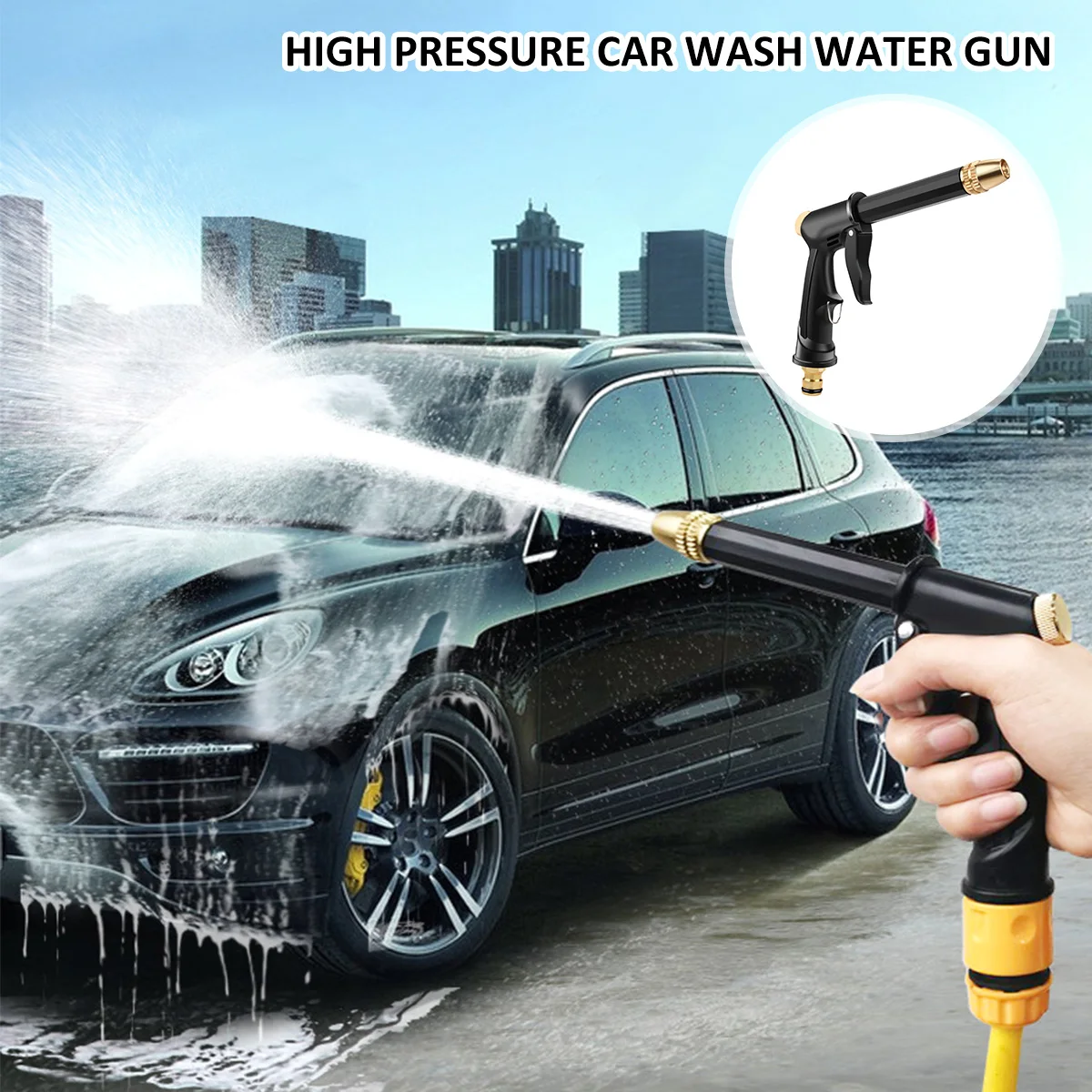 2022 New Upgrade Spray Gun Adjustable Metal Nozzle Garden Hose Sprinkler System Pressure Washer Car Wash Watering Water Gun
2022 New Upgrade Spray Gun Adjustable Metal Nozzle Garden Hose Sprinkler System Pressure Washer Car Wash Watering Water Gun