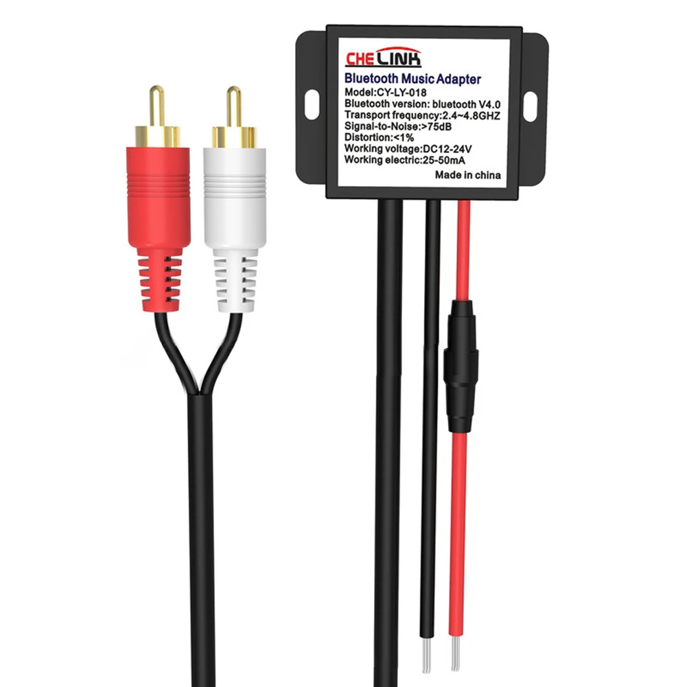 Bluetooth V4.0 DC12-24V Car Aux Adapter BT Music Receiver Module Kit 2 RCA Input Fit Car Stereo Accessories Music Adapter
Bluetooth V4.0 DC12-24V Car Aux Adapter BT Music Receiver Module Kit 2 RCA Input Fit Car Stereo Accessories Music Adapter
