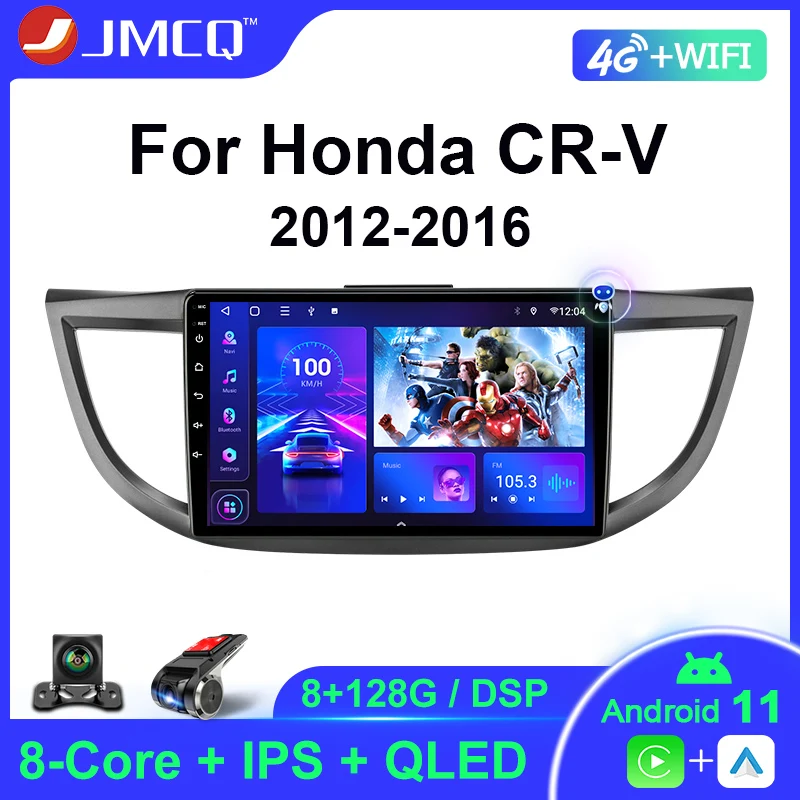 JMCQ For Honda CRV CR-V 2012-2016 2 Din Car Stereo Radio Multimedia Video Player Android 11 Navigation GPS Carplay IPS Head unit
JMCQ For Honda CRV CR-V 2012-2016 2 Din Car Stereo Radio Multimedia Video Player Android 11 Navigation GPS Carplay IPS Head unit