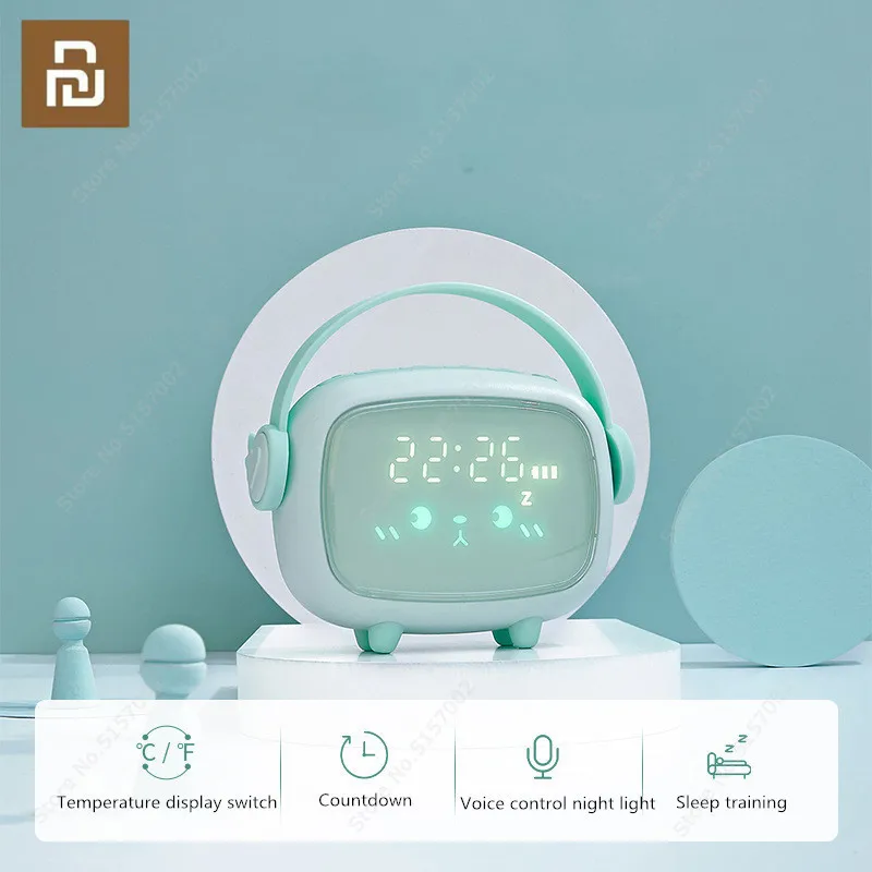 Xiaomi Cute Alarm Clock Night Light Electronic Digital Countdown Creative USB Charge Clock Kids LED Smart Bedside Sleep Home
Xiaomi Cute Alarm Clock Night Light Electronic Digital Countdown Creative USB Charge Clock Kids LED Smart Bedside Sleep Home