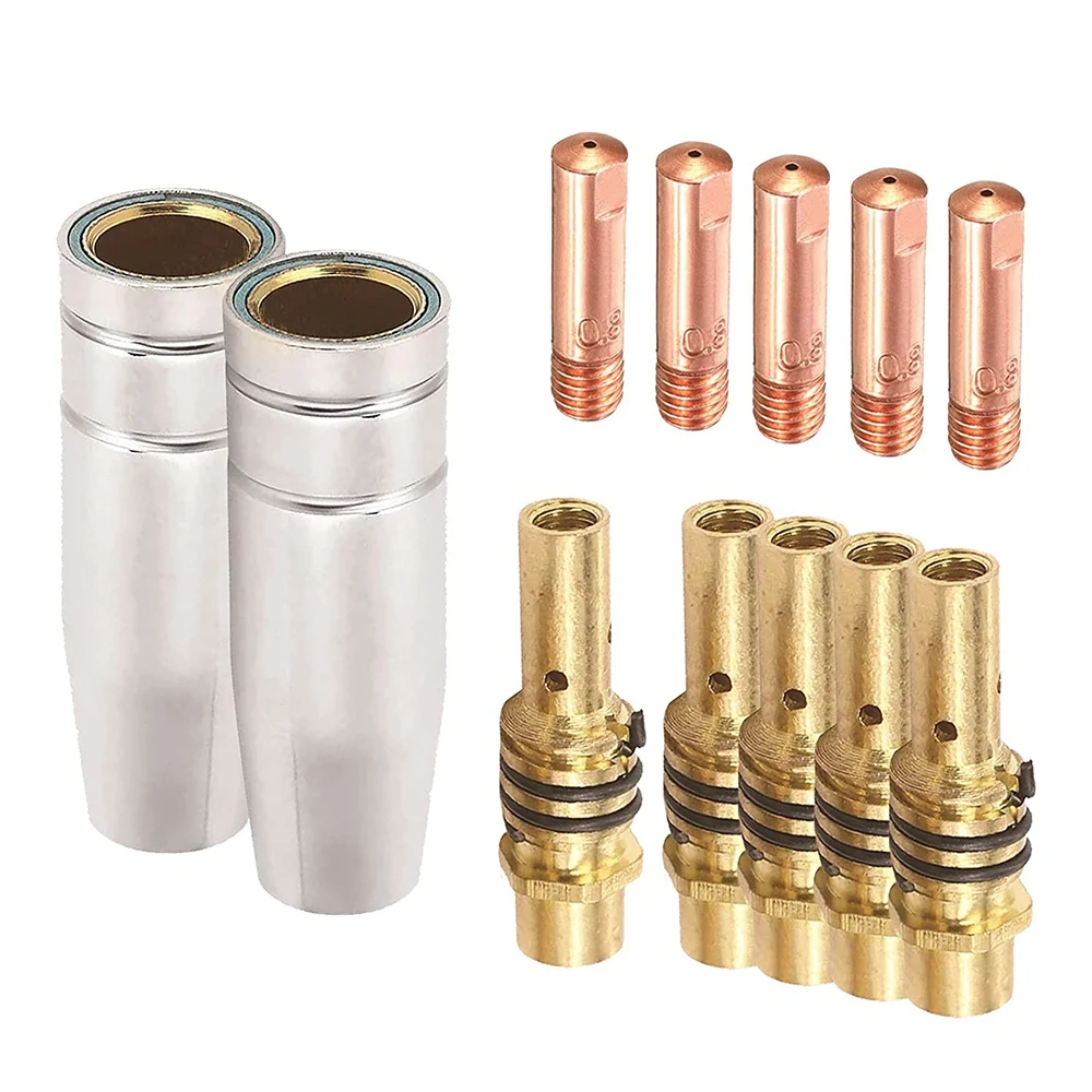Nozzles Contact Tips Holders Welding Parts Set Mig Welder Consumable Accessory Fit for 15AK Torch Welding Machine 0.8 MM
Nozzles Contact Tips Holders Welding Parts Set Mig Welder Consumable Accessory Fit for 15AK Torch Welding Machine 0.8 MM