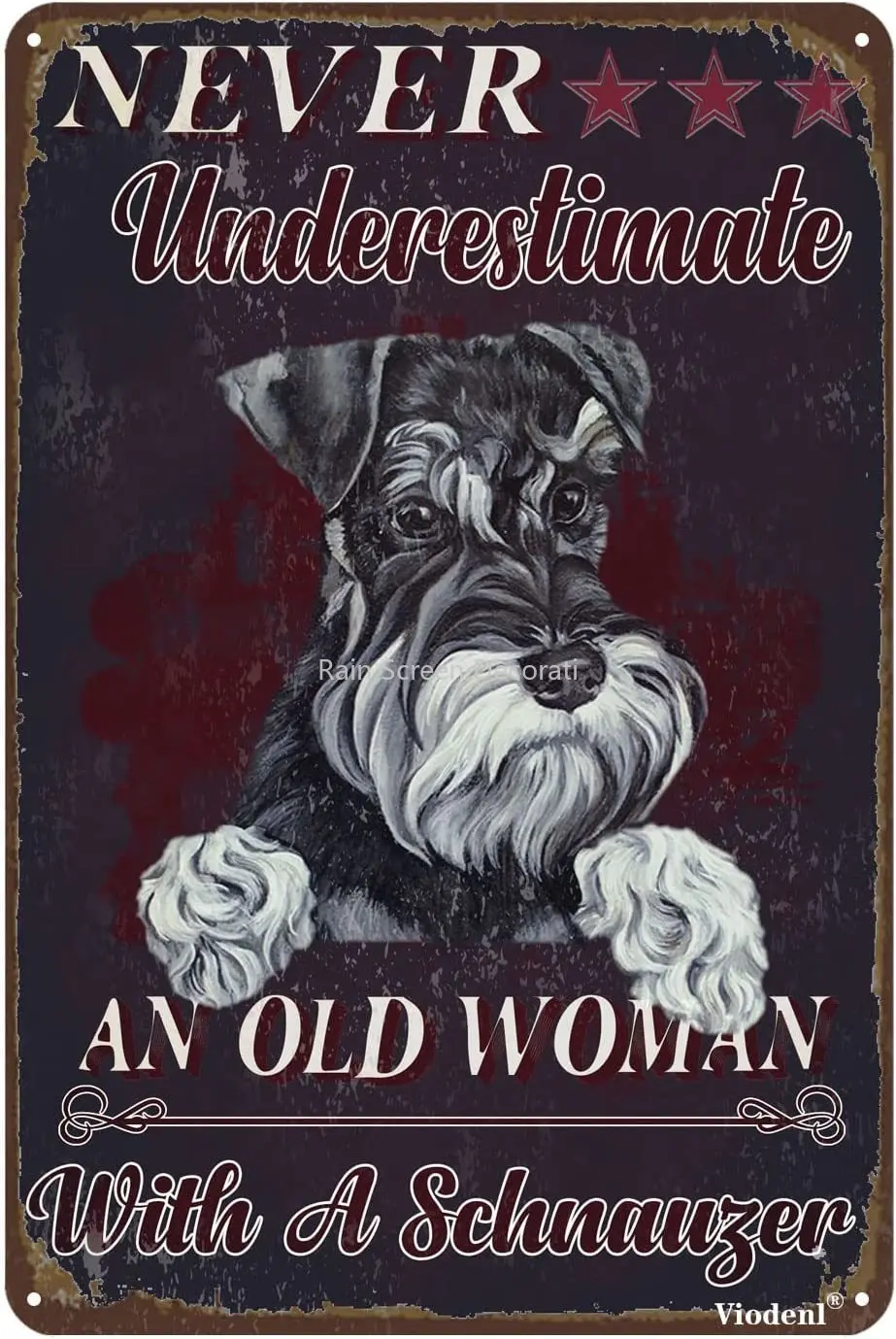 Tin Signs Retro Never Underestimate an Old Woman with A Schnauzer Tin Signs Vintage Retro Bar Club Cave Home Kitchen
Tin Signs Retro Never Underestimate an Old Woman with A Schnauzer Tin Signs Vintage Retro Bar Club Cave Home Kitchen
