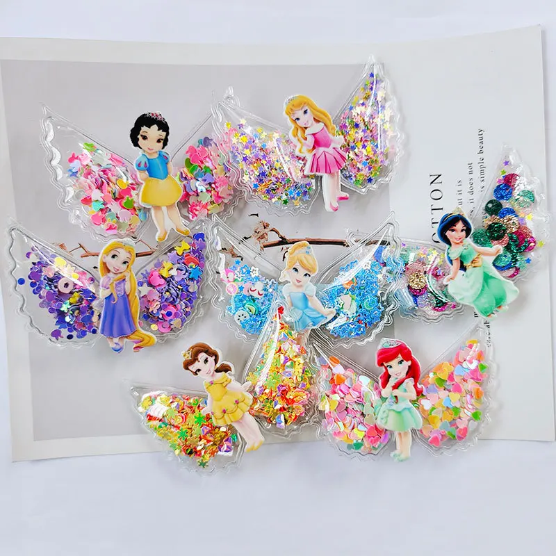 Disney Anime Hairpin Frozen Quicksand Sequin Hairpin Elsa Snow White Princess Sofia Kawaii PVC Hair Accessories Birthday Gifts
Disney Anime Hairpin Frozen Quicksand Sequin Hairpin Elsa Snow White Princess Sofia Kawaii PVC Hair Accessories Birthday Gifts
