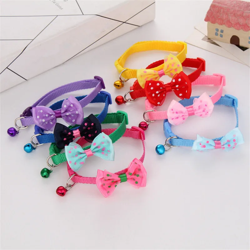 Kitten Bowknot With Bells Collars Cat Collar Pet Dog Red Blue Pink Collar Puppy Cats Accessories Whole Sale Pet Dog Supplies
Kitten Bowknot With Bells Collars Cat Collar Pet Dog Red Blue Pink Collar Puppy Cats Accessories Whole Sale Pet Dog Supplies